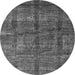 Round Oriental Gray Modern Rug, abs4141gry