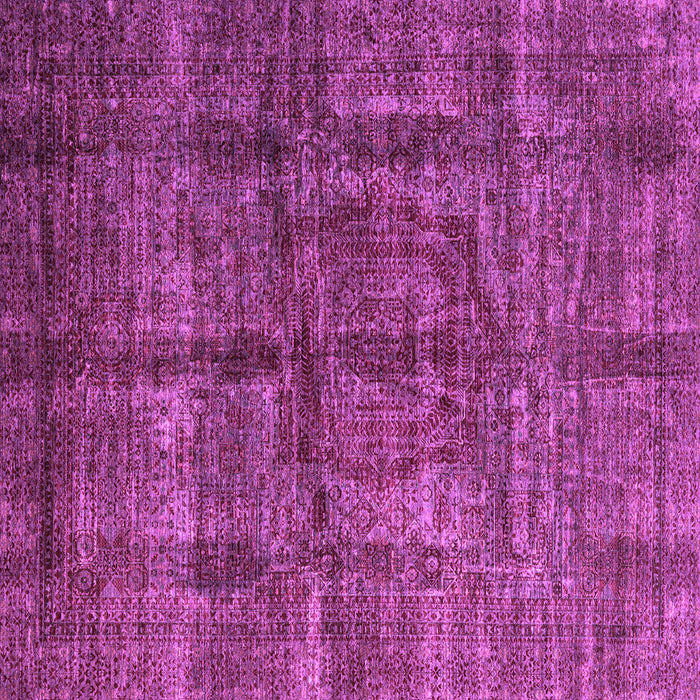 Square Machine Washable Oriental Purple Modern Area Rugs, wshabs4141pur