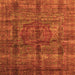 Square Oriental Orange Modern Rug, abs4141org