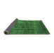 Sideview of Oriental Emerald Green Modern Rug, abs4141emgrn