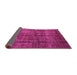 Sideview of Oriental Pink Modern Rug, abs4141pnk