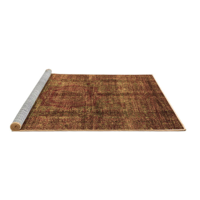 Sideview of Machine Washable Oriental Brown Modern Rug, wshabs4141brn