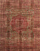 Machine Washable Abstract Tomato Red Rug, wshabs4141