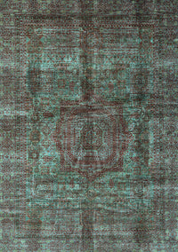 Oriental Light Blue Modern Rug, abs4141lblu