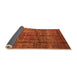 Sideview of Oriental Orange Modern Rug, abs4141org