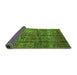 Sideview of Oriental Green Modern Rug, abs4141grn