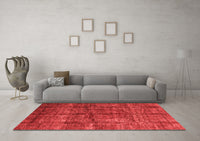 Machine Washable Oriental Red Modern Rug, wshabs4141red