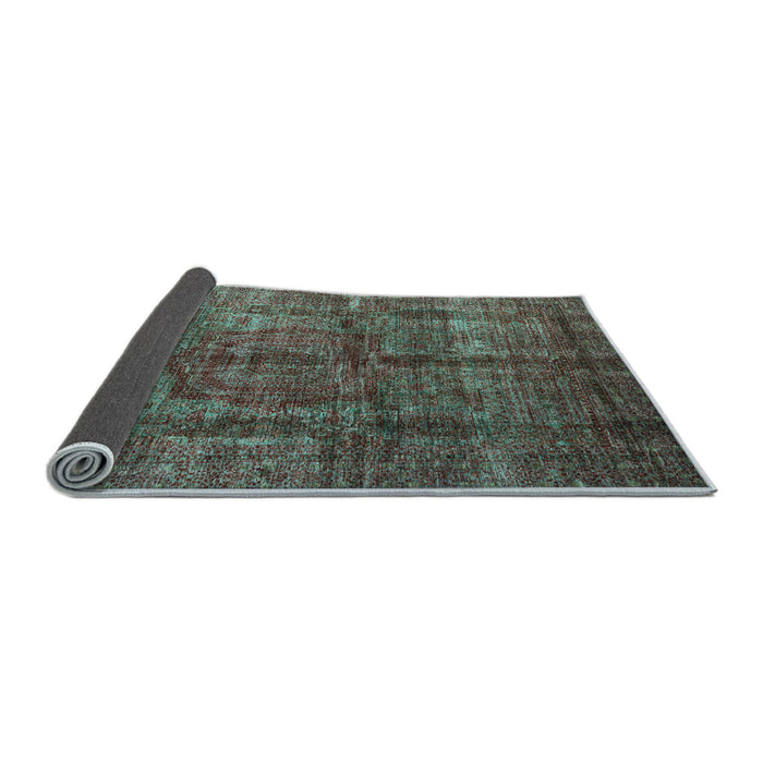 Sideview of Oriental Light Blue Modern Rug, abs4141lblu