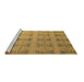 Sideview of Machine Washable Oriental Brown Modern Rug, wshabs4142brn