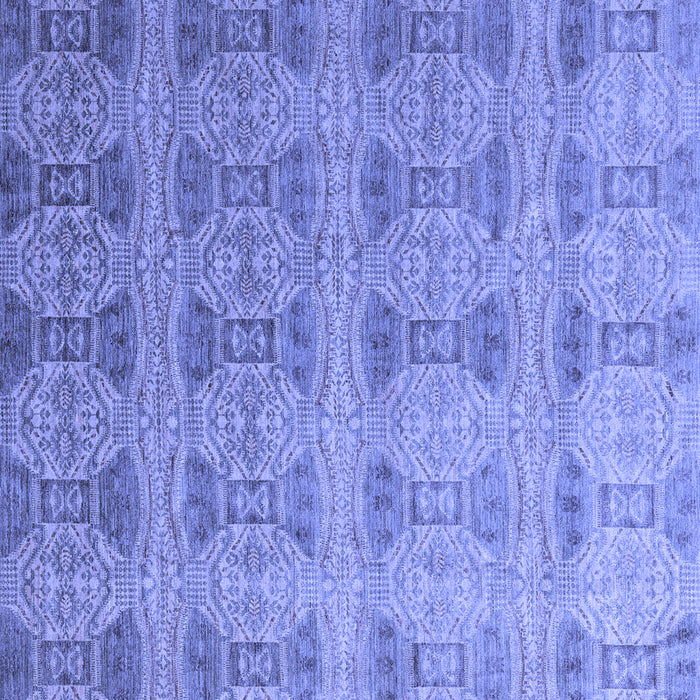 Square Oriental Blue Modern Rug, abs4142blu