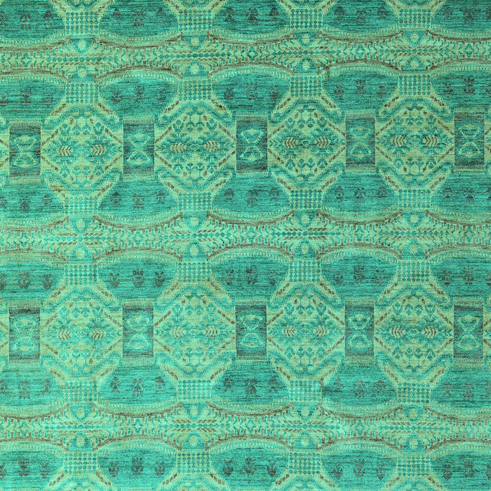 Machine Washable Oriental Turquoise Modern Area Rugs, wshabs4142turq