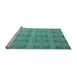 Sideview of Machine Washable Oriental Light Blue Modern Rug, wshabs4142lblu