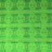 Square Machine Washable Oriental Green Modern Area Rugs, wshabs4142grn