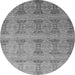 Round Oriental Gray Modern Rug, abs4142gry