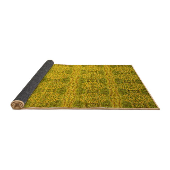 Sideview of Oriental Yellow Modern Rug, abs4142yw