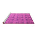 Sideview of Machine Washable Oriental Pink Modern Rug, wshabs4142pnk