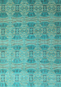 Oriental Light Blue Modern Rug, abs4142lblu