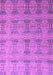 Machine Washable Oriental Purple Modern Area Rugs, wshabs4142pur