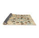 Sideview of Abstract Dark Almond Brown Oriental Rug, abs4143