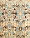 Abstract Dark Almond Brown Oriental Rug, abs4143