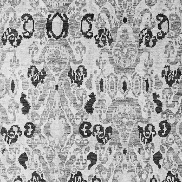 Machine Washable Oriental Gray Modern Rug, wshabs4143gry