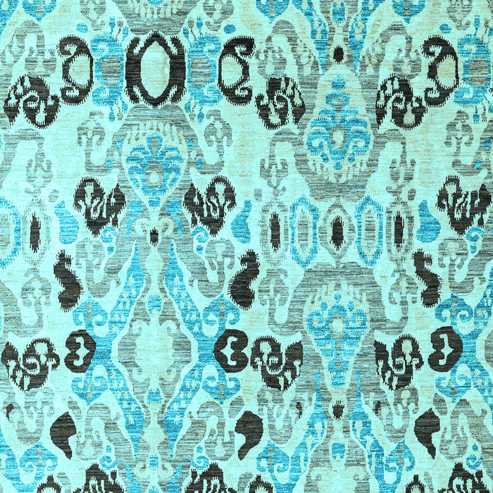 Oriental Light Blue Modern Rug, abs4143lblu