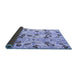 Sideview of Oriental Blue Modern Rug, abs4143blu