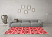 Modern Red Washable Rugs