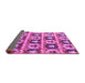 Sideview of Oriental Purple Modern Rug, abs4144pur