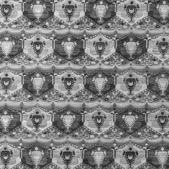 Square Oriental Gray Modern Rug, abs4144gry