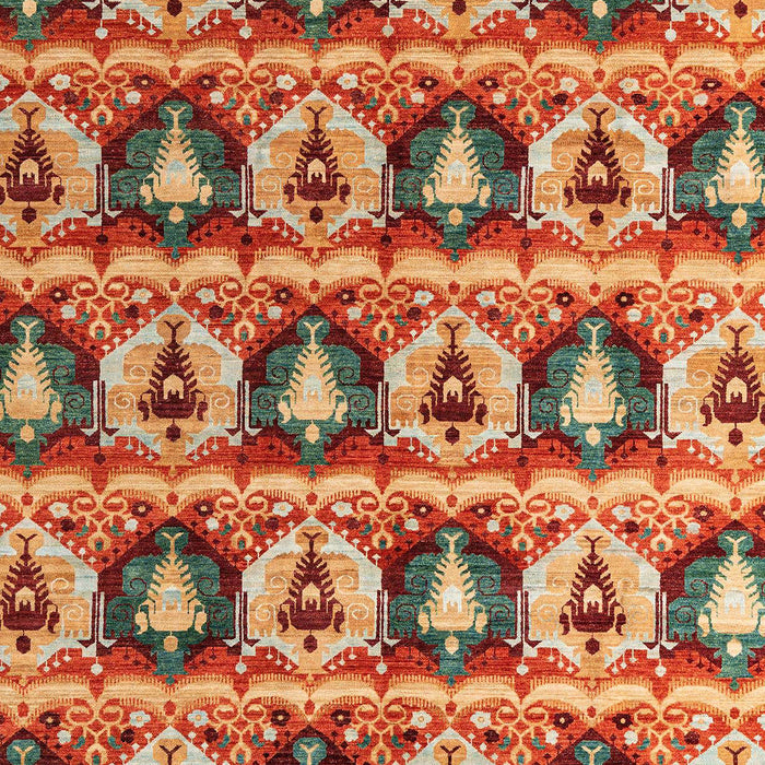 Abstract Metallic Gold Oriental Rug, abs4144