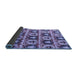 Sideview of Oriental Blue Modern Rug, abs4144blu