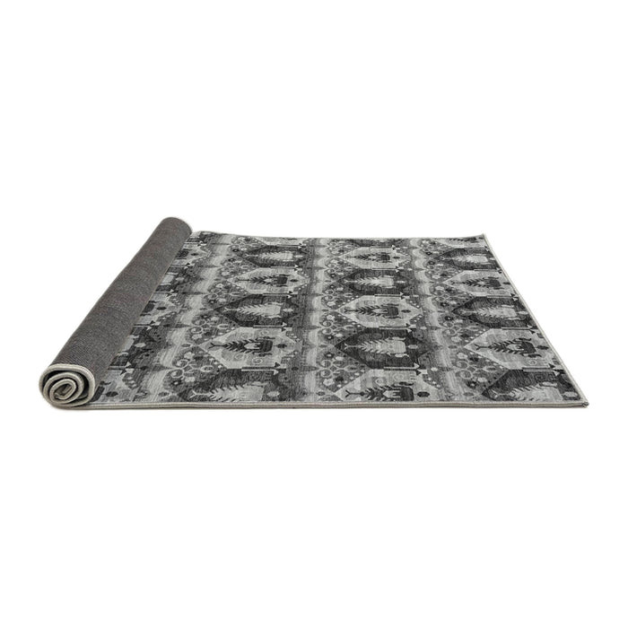Sideview of Oriental Gray Modern Rug, abs4144gry