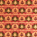 Square Machine Washable Oriental Orange Modern Area Rugs, wshabs4144org