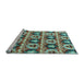 Sideview of Machine Washable Oriental Light Blue Modern Rug, wshabs4144lblu