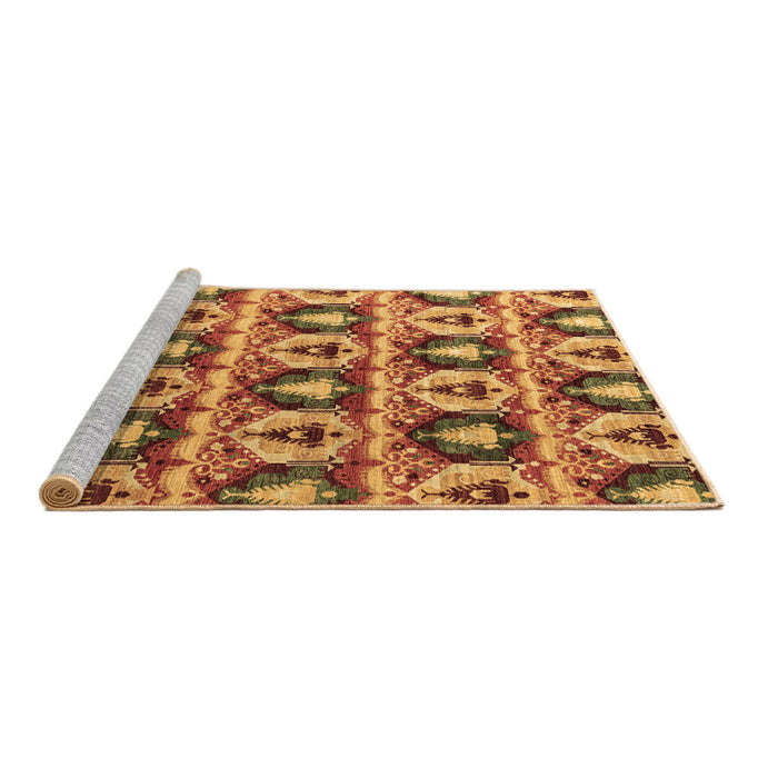 Sideview of Machine Washable Oriental Brown Modern Rug, wshabs4144brn