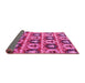 Sideview of Oriental Pink Modern Rug, abs4144pnk