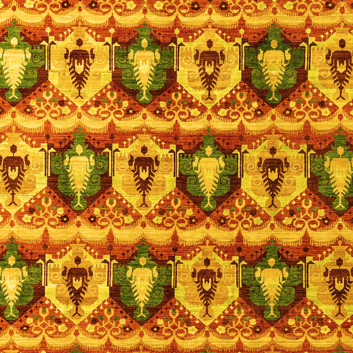 Oriental Yellow Modern Rug, abs4144yw