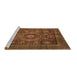 Sideview of Machine Washable Oriental Brown Modern Rug, wshabs4145brn