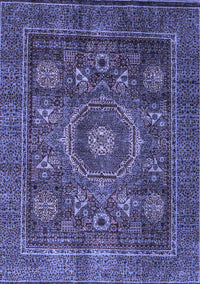 Oriental Blue Modern Rug, abs4145blu