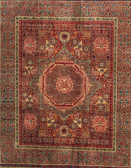 Abstract Red Oriental Rug, abs4145