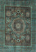 Oriental Light Blue Modern Rug, abs4145lblu