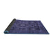 Sideview of Oriental Blue Modern Rug, abs4145blu