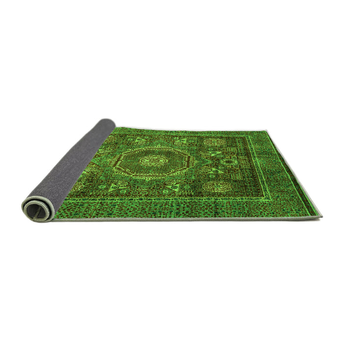 Sideview of Oriental Green Modern Rug, abs4145grn