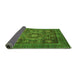 Sideview of Oriental Green Modern Rug, abs4145grn