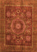 Machine Washable Oriental Orange Modern Area Rugs, wshabs4145org