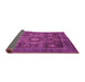 Sideview of Oriental Purple Modern Rug, abs4145pur