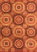 Oriental Orange Modern Rug, abs4146org