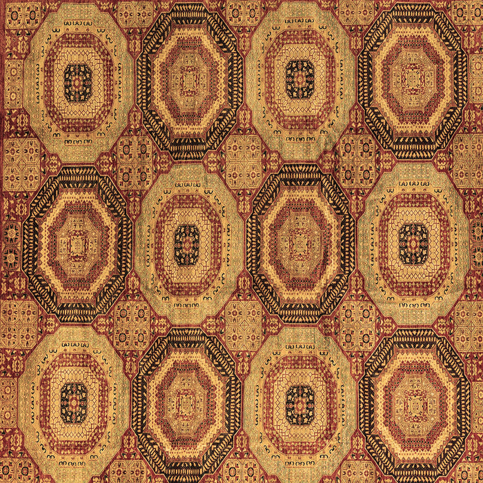 Square Oriental Brown Modern Rug, abs4146brn