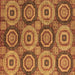 Square Oriental Brown Modern Rug, abs4146brn